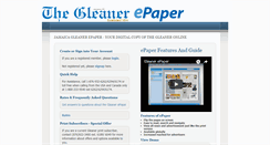 Desktop Screenshot of epaper.jamaica-gleaner.com